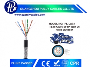 CAT6 SFTP with oil  filled Outdoor CABLE