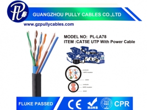 CAT5E UTP with Power cable Outdoor Cable