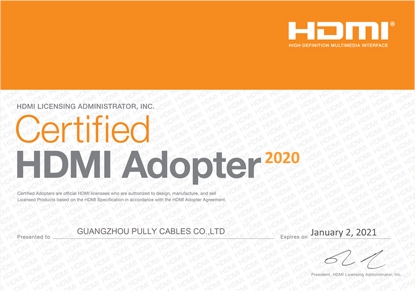 HDMI certified