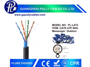 CAT6 UTP with messenger Outdoor Cable