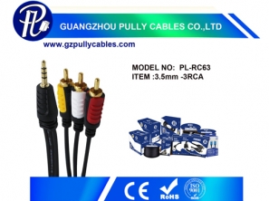 3.5mm-3RCA Cable