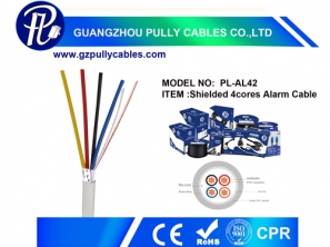 4 CORES ALARM CABLE WITH SHIELDING