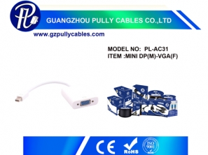 MINI DP (M)TO VGA (F)Cable