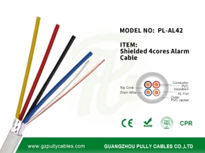 4 CORES ALARM CABLE WITH SHIELDING