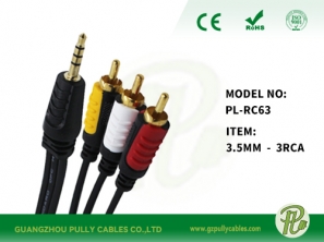 3.5mm-3RCA Cable
