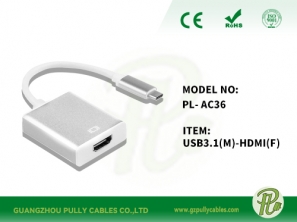 USB 3.1(M)-HDMI(F) Cable