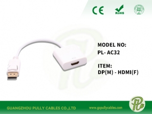 DP(M）TO HDMI( F)  Cable