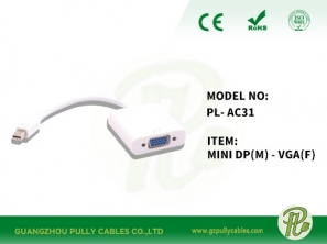 MINI DP (M)TO VGA (F)Cable
