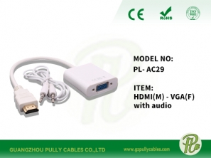 HDMI TO VGA WITH AUDIO Cable