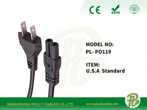 U.S.A standard power cable